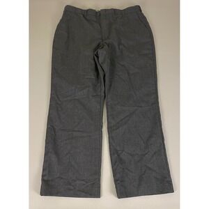 Barrington Wool Blend Dress Pants Gray Men's 40x30 (Fit 38x30) Career Flat Front